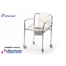 Ackermed Commode Folding with wheels or without wheels