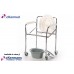 Ackermed Commode Folding with wheels or without wheels
